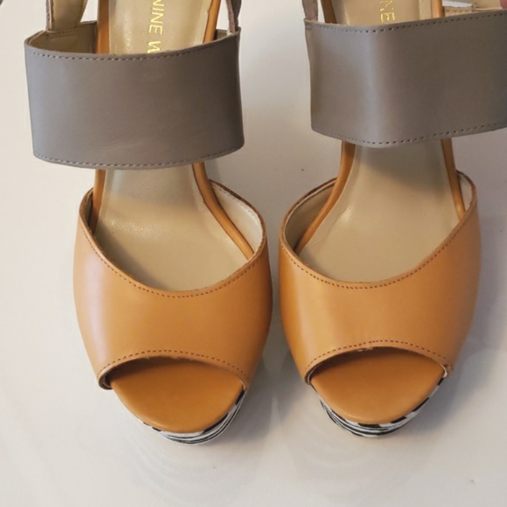 Nine West Platform Wedge Sandals Unstopable 8.5 NWOT - Picture 5 of 13